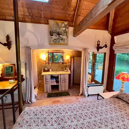 度假居 Maison En Pierre Dans La Foret - Piscine & Calme 马特尔